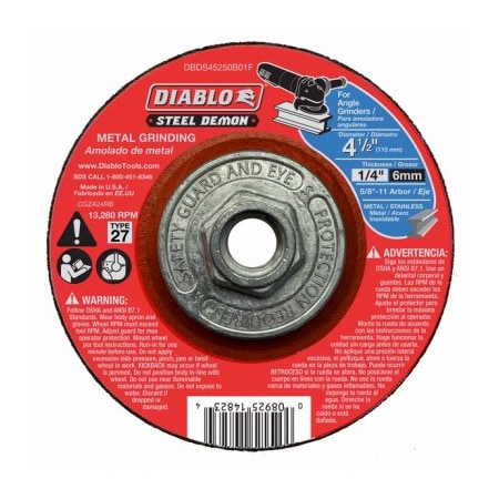 Diablo 412MTL Grinding Disc DBDS45250B01F